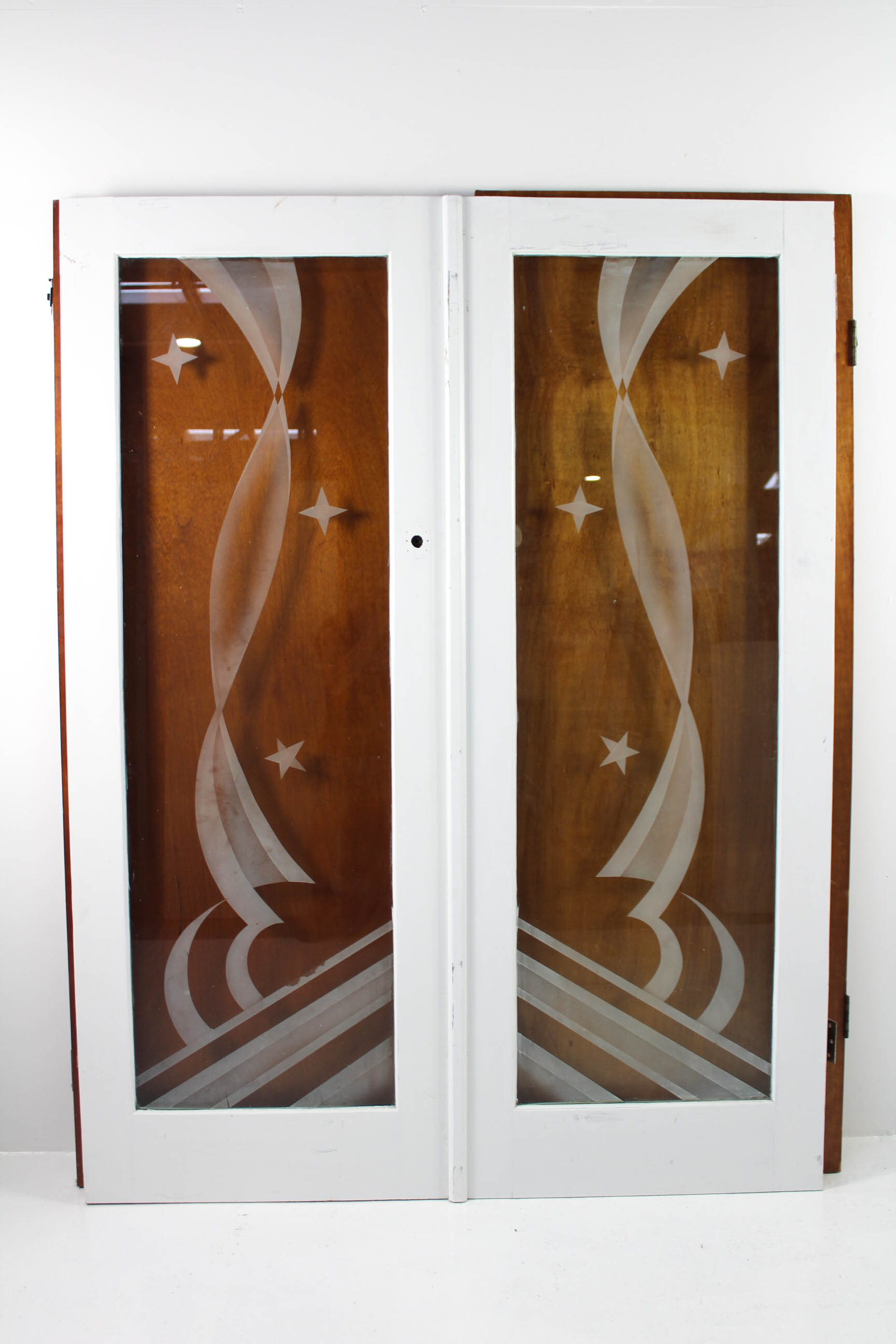 Etched Double Door Sets Renovators Paradise Period Doors