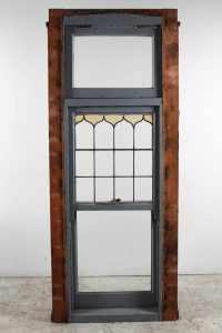 leadlight sash window