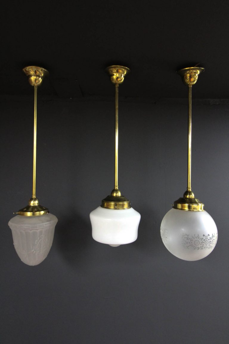 Single Pendant Brass Lights Renovators Paradise