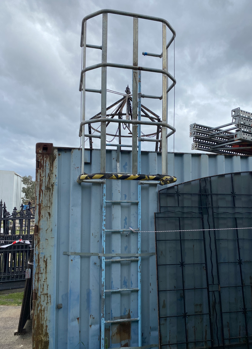 External Caged Ladders Renovators Paradise