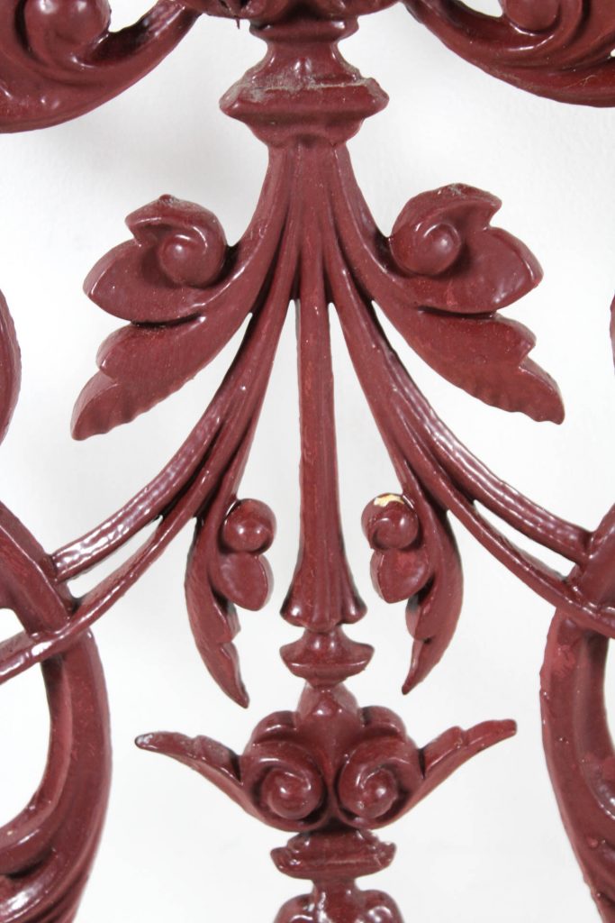 Maroon Cast Iron Lacework Renovators Paradise