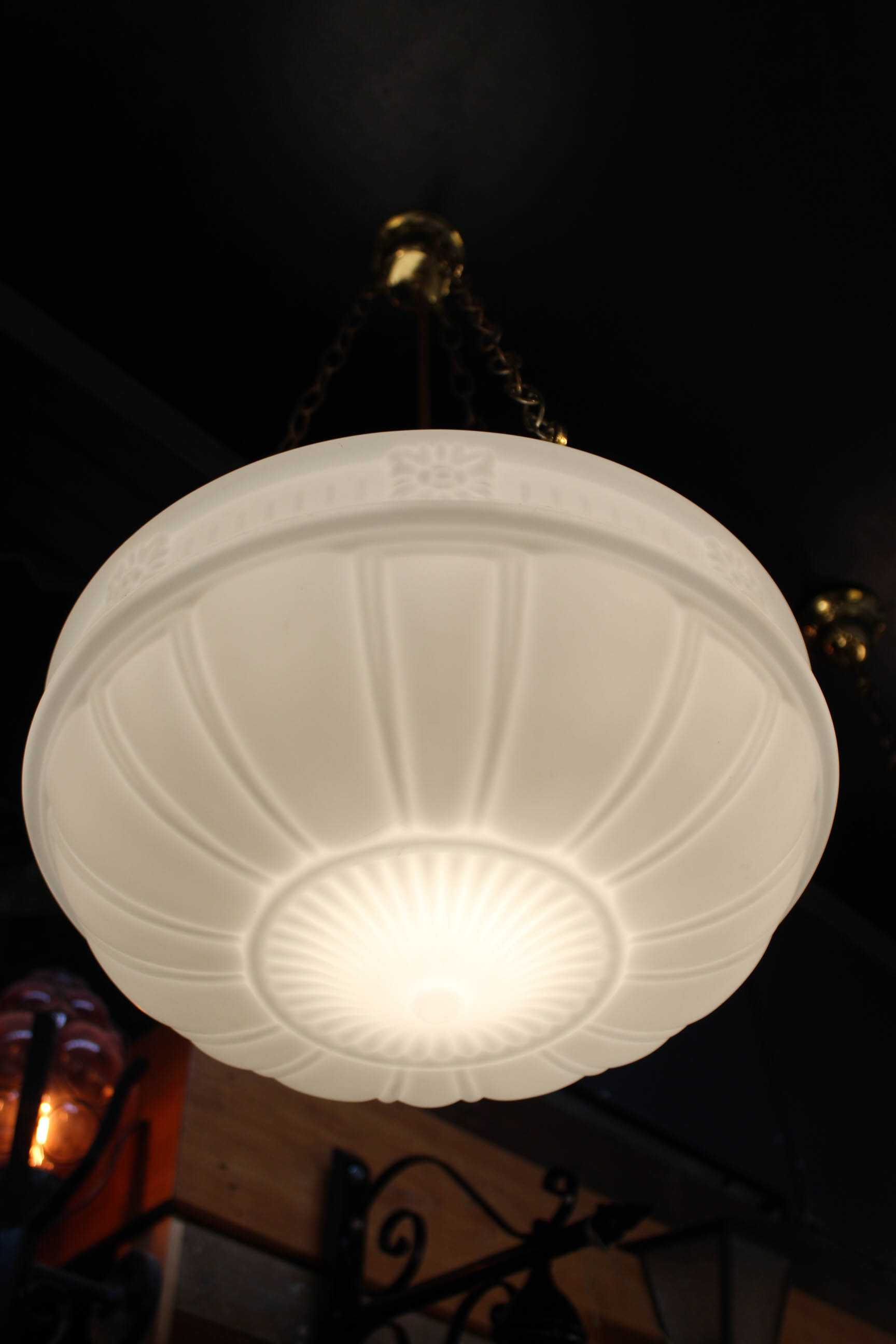 Large Kooyong 3 Chain Light | Renovators Paradise 3 Chain Light