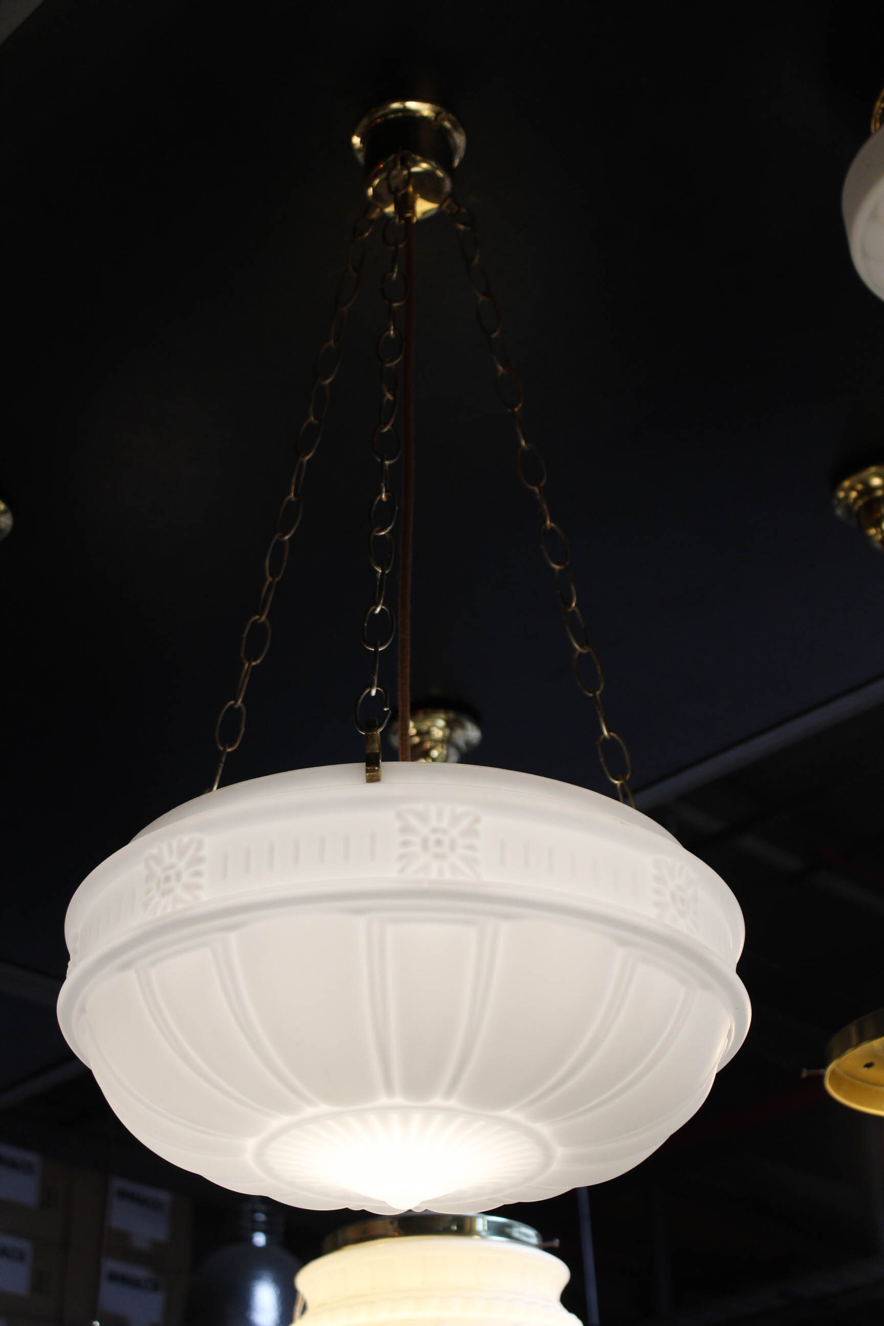 Large Kooyong 3 Chain Light | Renovators Paradise 3 Chain Light