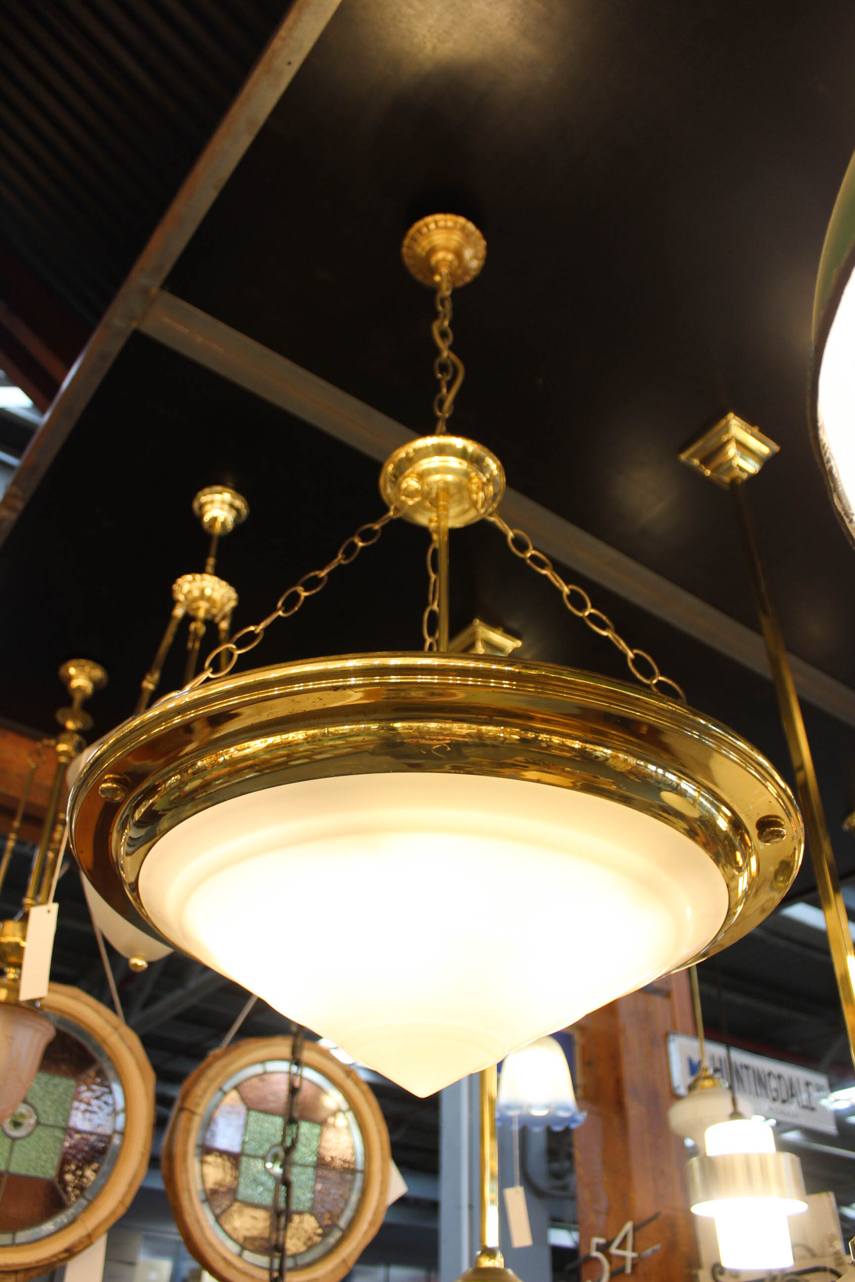 3 Chain Lights | Renovators Paradise - Vintage Lighting Melbourne