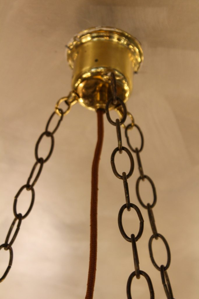Vintage Amber 3 Chain Light | Renovators Paradise