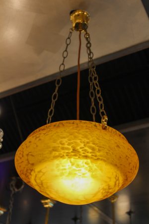 Vintage Amber 3 Chain Light | Renovators Paradise