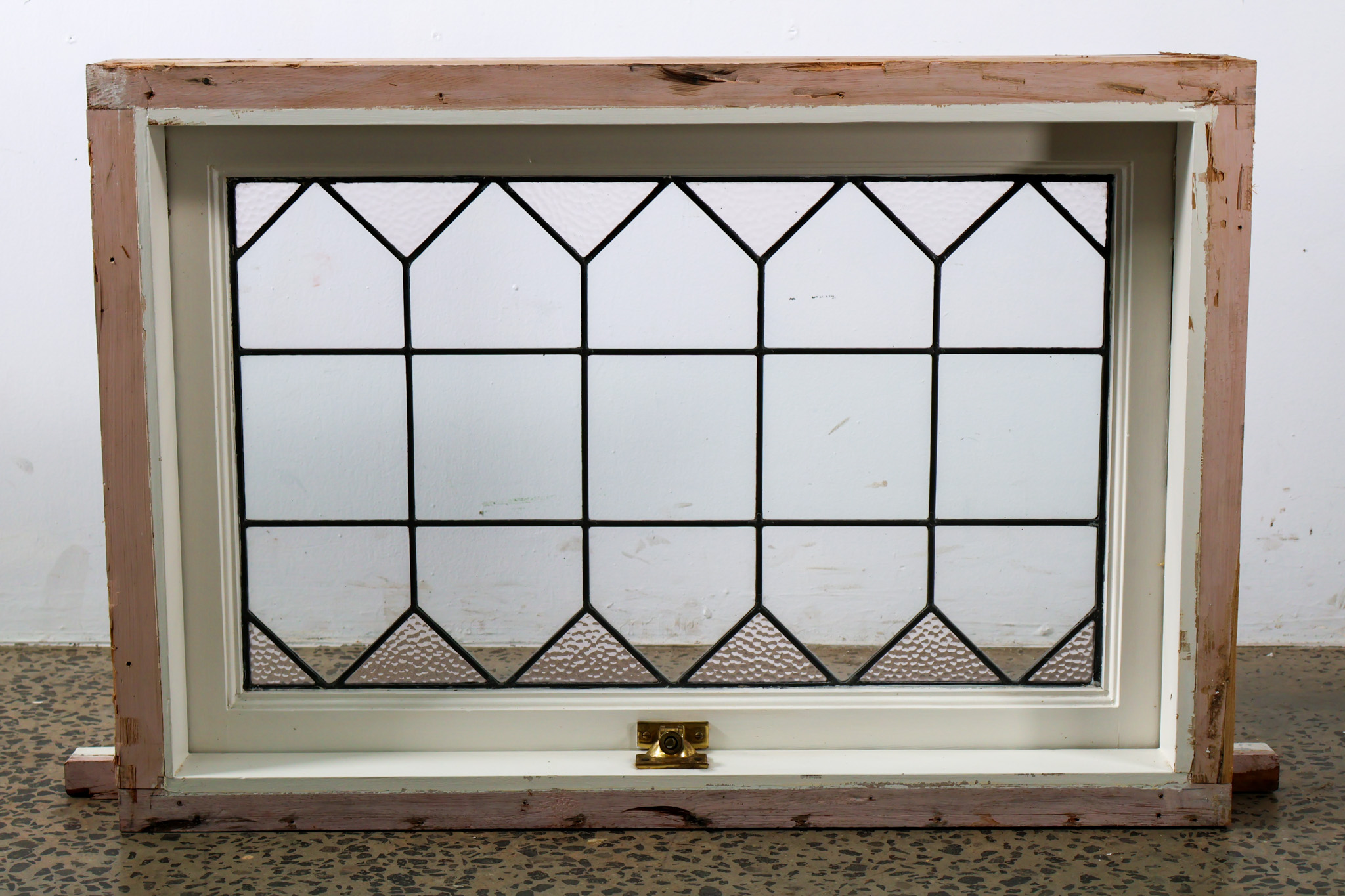 Top Hinged Leadlight Window | Renovators Paradise - Recycled Windows