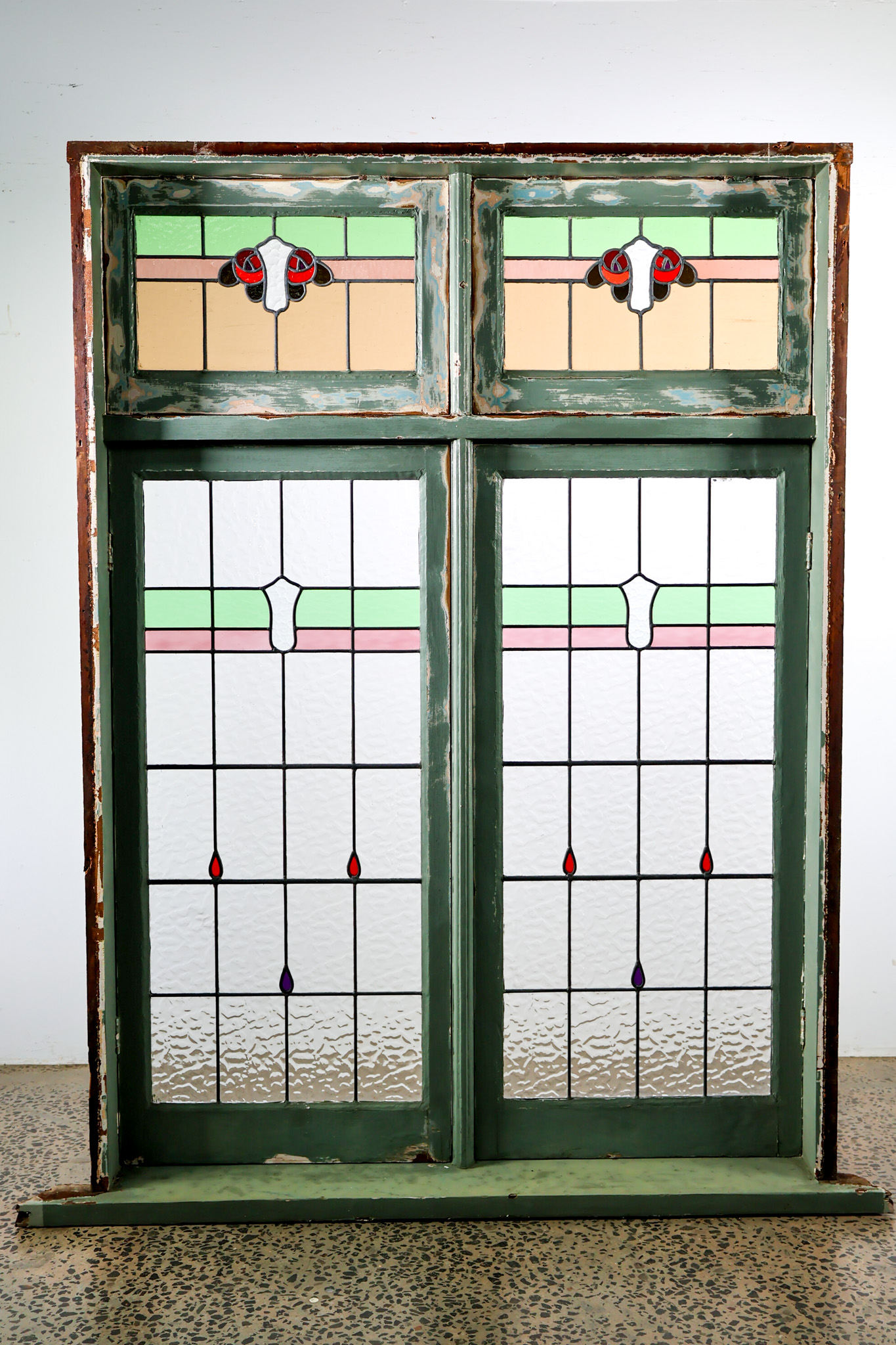 Canterbury Leadlight Casement | Renovators Paradise - Recycled