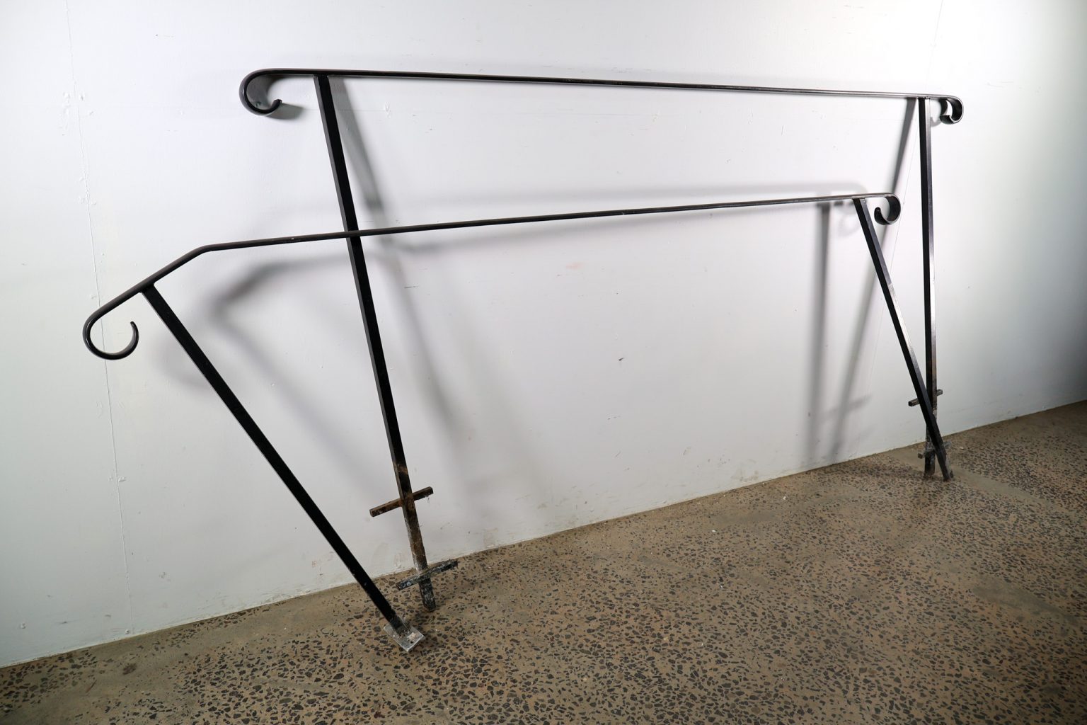 Dark Hand Red Rails Large External Hand Rails | Renovators Paradise External Hand Rails