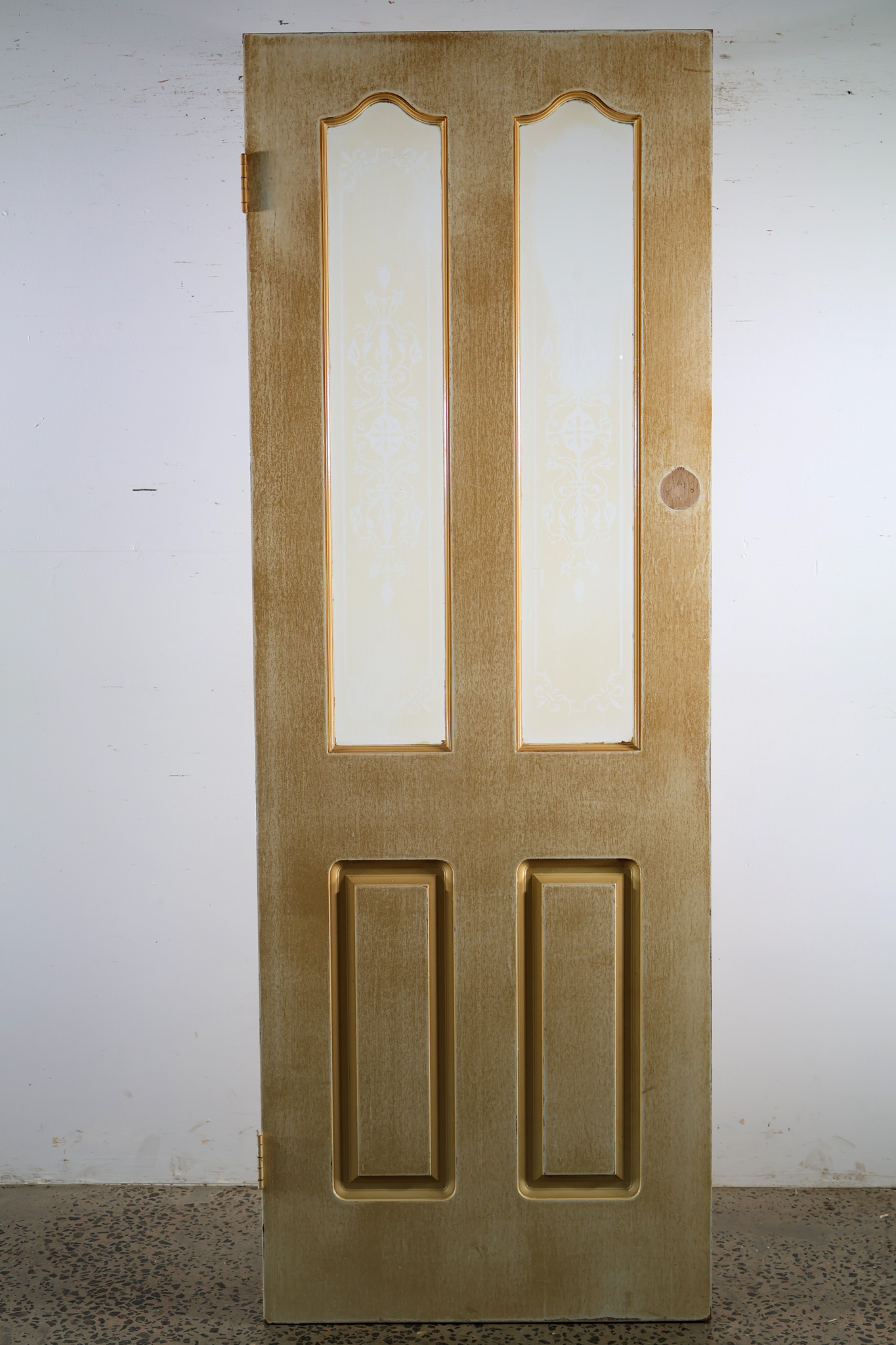 Arched Top Part Glass Doors