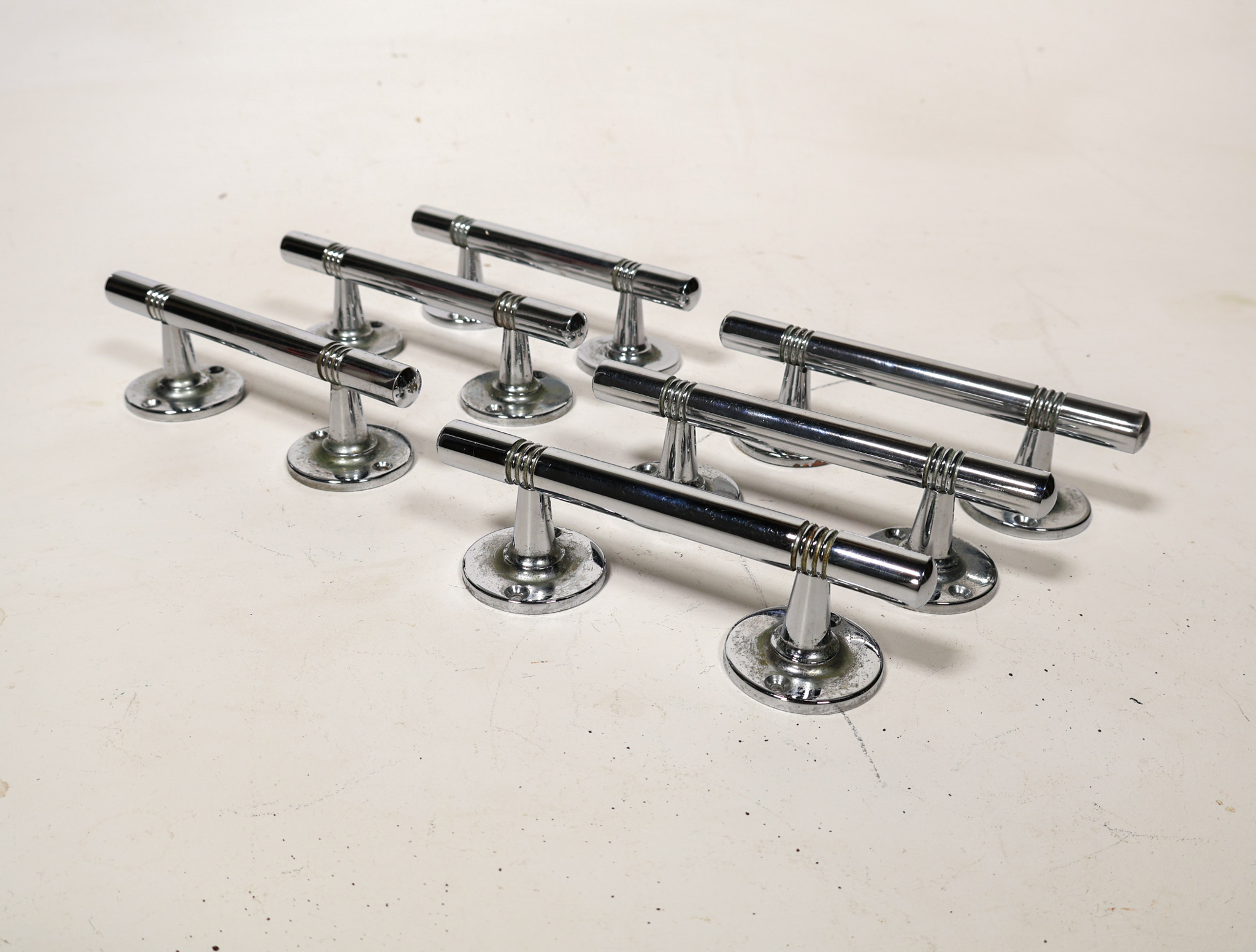 Deco Chrome Pull Handles