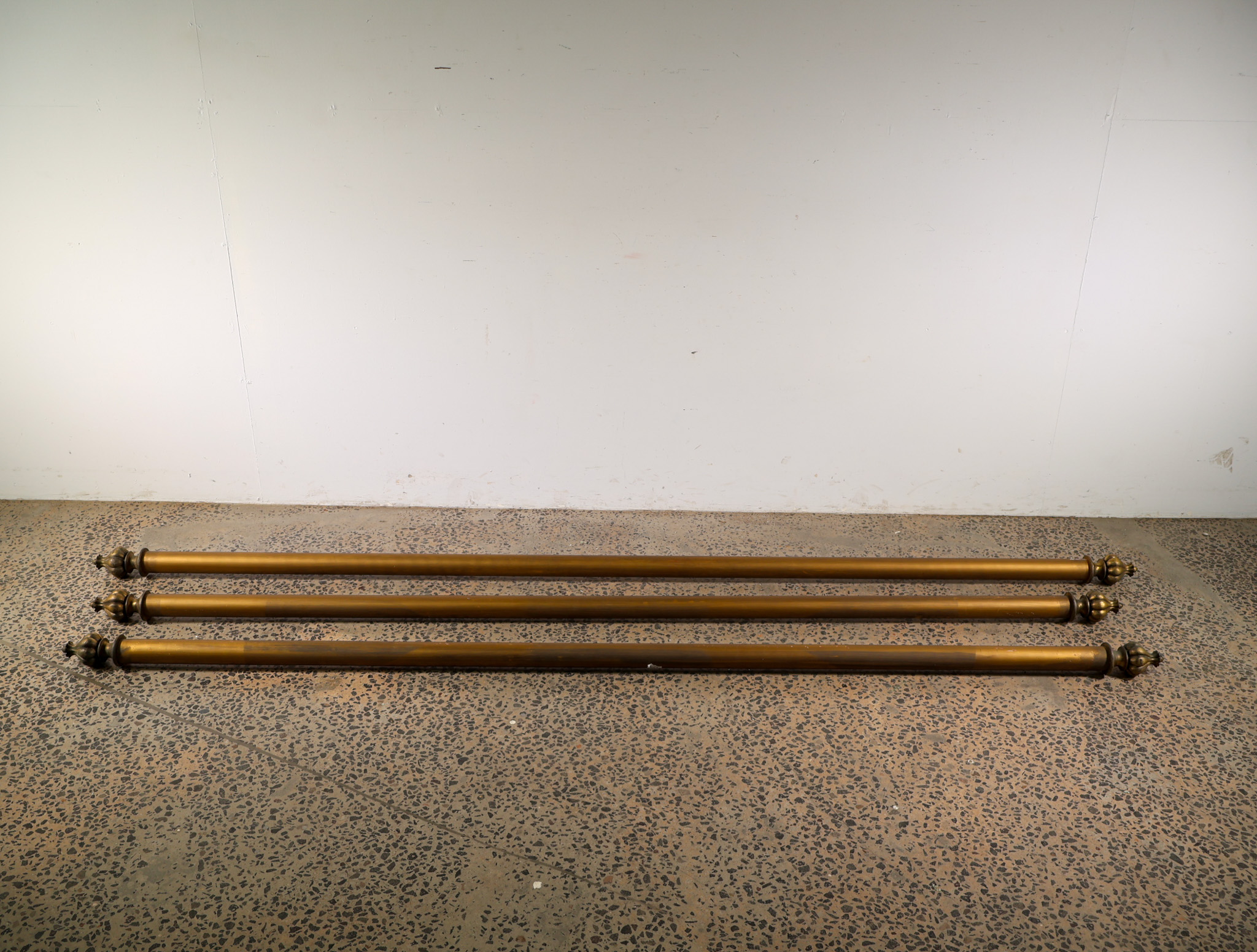 Large Timber Curtain Rods