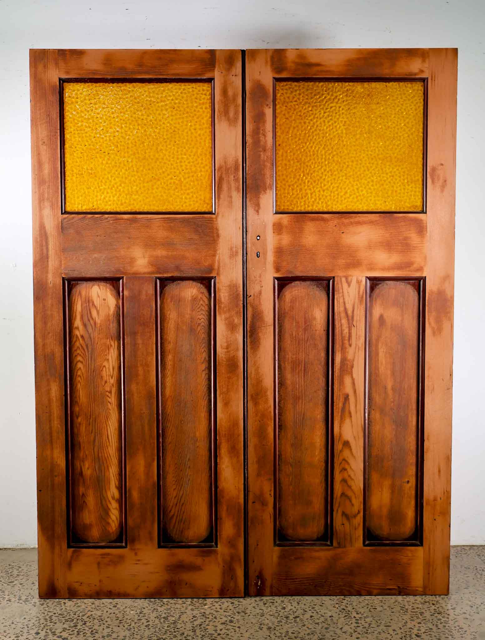 Amber Pyramid Glass Doors